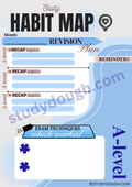 A-level Monthly Planner
